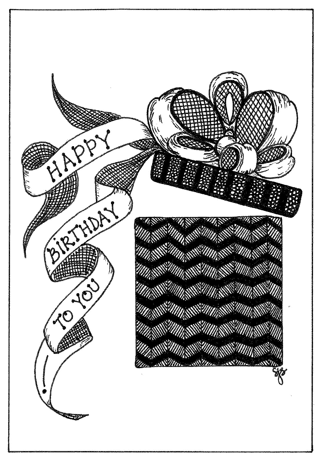 A Zentangle Birthday