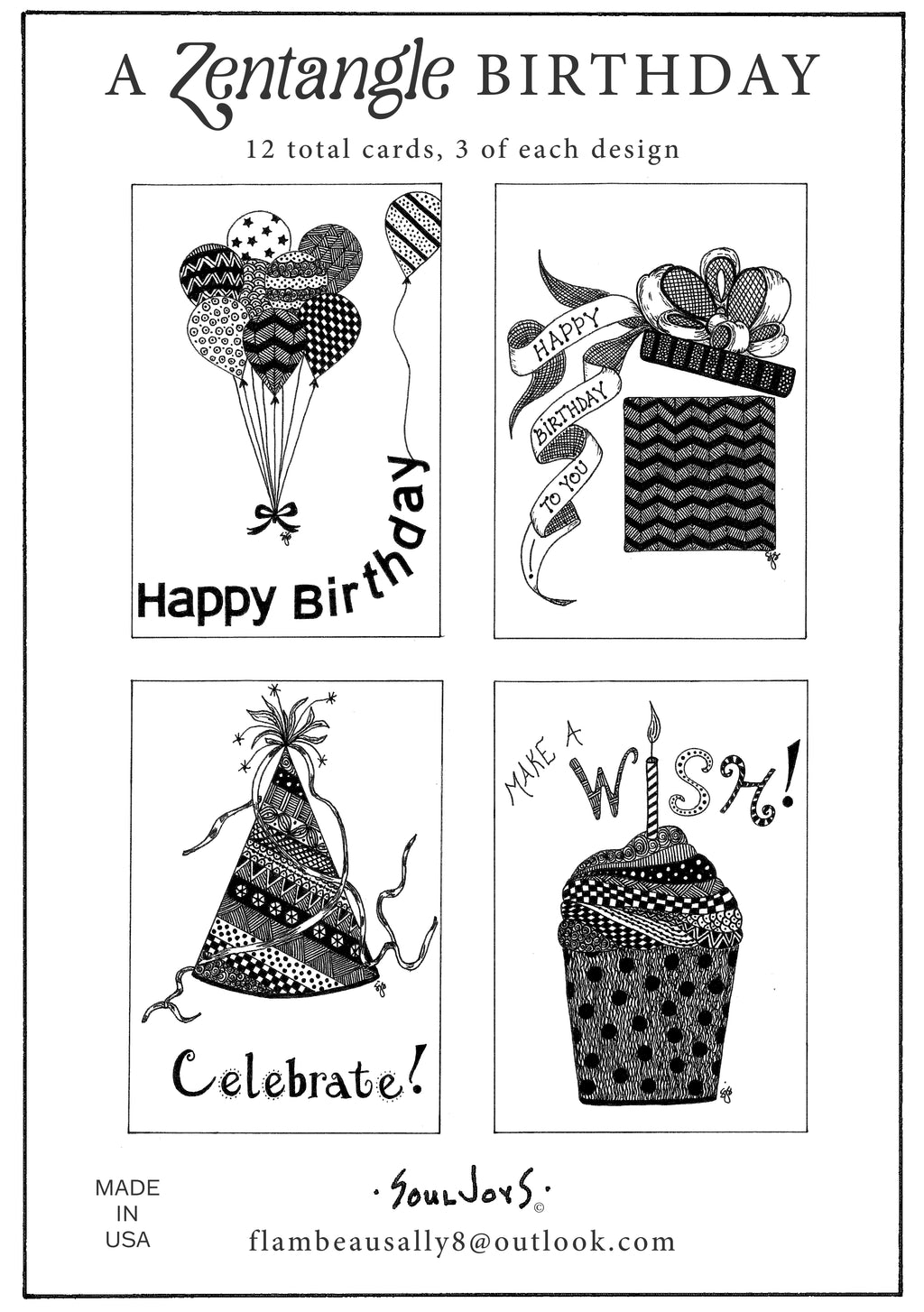 A Zentangle Birthday